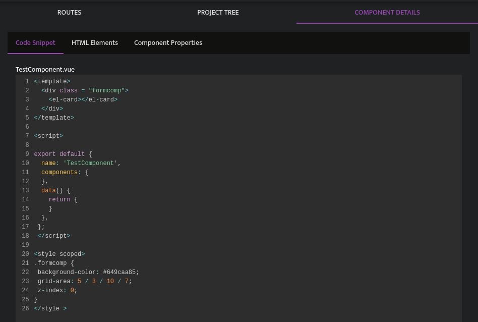 component styling